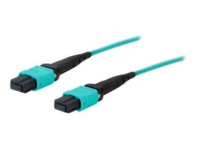 Add-on Addon 3m Mpo/upc To Mpo/upc Aqua Om3 Ofnr (riser-rated) 12-strand Fiber Patch Ca
