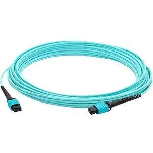 Add-on Addon 3m Mpo/upc To Mpo/upc Aqua Om4 Ofnr (riser-rated) 12-strand Fiber Patch Ca