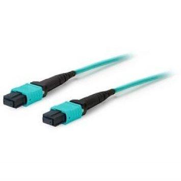 Add-on Addon 50m Mpo/upc To Mpo/upc Aqua Om3 Ofnr (riser-rated) 12-strand Fiber Patch C