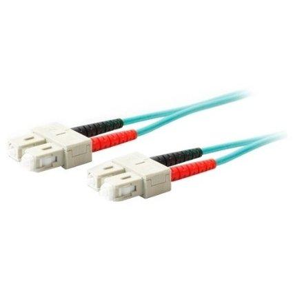 Add-on Addon 1m Sc To Sc Aqua Om3 Duplex Ofnr (riser-rated) Fiber Patch Cable