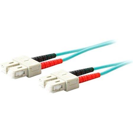 Add-on Addon 2m Sc To Sc Aqua Om4 Duplex Ofnr (riser-rated) Fiber Patch Cable
