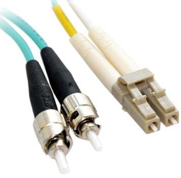 Add-on Addon 10m St To Lc Aqua Om4 Duplex Ofnr (riser-rated) Fiber Patch Cable