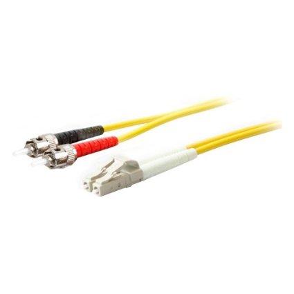 Add-on Addon 10m St To Lc Yellow Os2 Duplex Ofnr (riser-rated) Smf Fiber Patch Cable