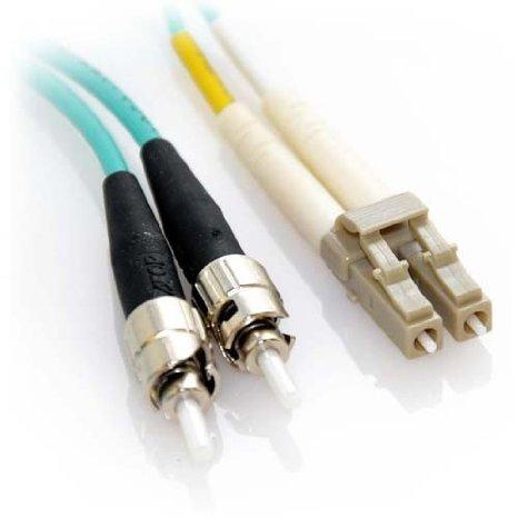Add-on Addon 5m St To Lc Aqua Om4 Duplex Ofnr (riser-rated) Fiber Patch Cable