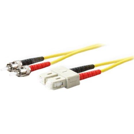 Add-on Addon 10m St To Sc Yellow Os2 Duplex Ofnr (riser-rated) Smf Fiber Patch Cable