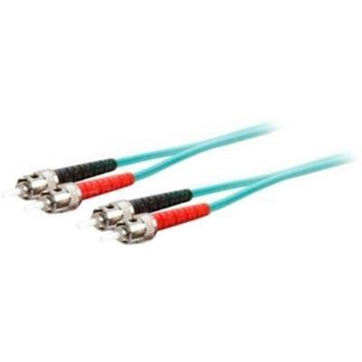 Add-on Addon 5m St To St Aqua Om4 Duplex Ofnr (riser-rated) Fiber Patch Cable