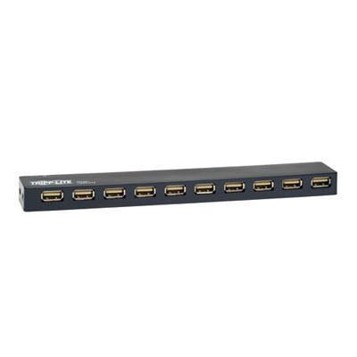 Eaton Tripp Lite Series 10-port Usb 2.0 Hub, Black - 3-year Limited Warranty