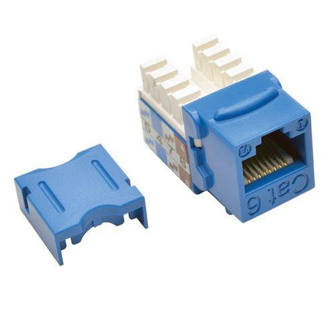 Eaton Tripp Lite Series Cat6/cat5e 110 Style Punch Down Keystone Jack - Blue, 25