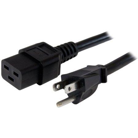 Startech 6ft (1.8m) Universal Power Cord W/ Nema 5-15p And Iec 60320 C19 Connectors; 125v