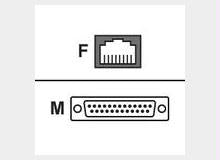 Digi International Digi  One, Portserver Ts, Ii  4 Pack Db-25m Console Adapter  (10 Pin)