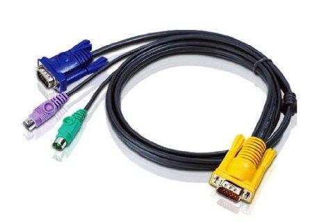 Aten 3 Sphd15 (m) -hd15(m)/minidin6 (m) Cable Acs1208l & Acs1216l