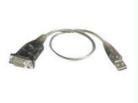 Aten Usb To Rs-232 Adapter - Usb Type A Left Connector - Male Left Gender - 9 Pin D-s