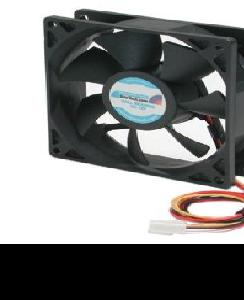 Startech Fan - Plastic - Black - Dual Ball Bearing Design. 3-pin Connector With Tachomete