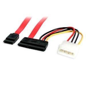 Startech Storage Cable - Lp4,sata Left Connector - Sata Right Connector - 18inch Length -