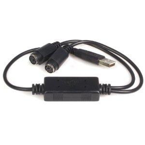 Startech Usbps2pc - Usb To Ps/2 Adapter - Keyboard And Mouse - Convert A Ps/2 Keyboard An