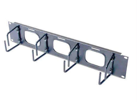 Apc By Schneider Electric 2u Horizontal Cable Organizer W/ Pass-thru Black - Facilitates Front Cable Manag