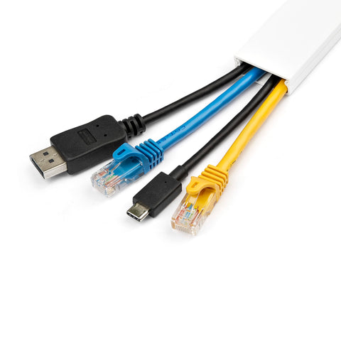 StarTech Cable Management Raceway w/Adhesive Tape & Cover