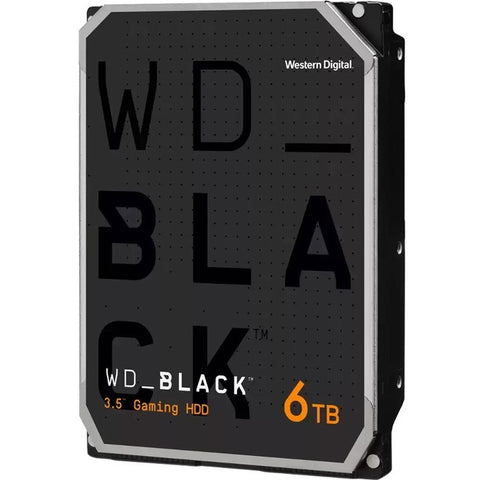 WD Black WD6004FZWX 6 TB Hard Drive - 3.5" Internal - SATA (SATA-600) - Conventional Magnetic Recording (CMR) Method - 3.5" Carrier