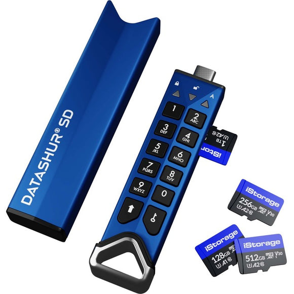 iStorage datAshur SD USB 3.2 (Gen 1) Type C Flash Drive-Flash Card Reader