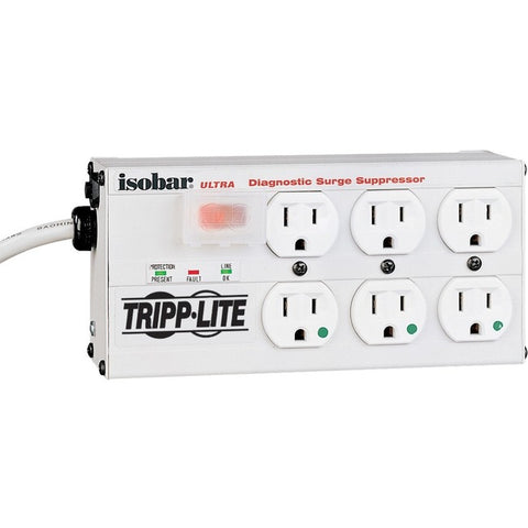 Tripp Lite Isobar Surge Protector Medical Metal 6 Outlet 15' Cord