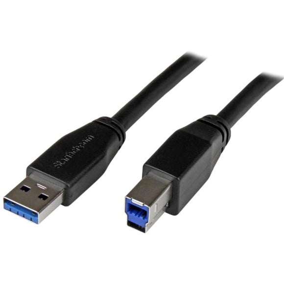 StarTech.com 10m 30 ft Active USB 3.0 USB-A to USB-B Cable - M-M - USB A to B Cable - USB 3.1 Gen 1 (5 Gbps) - SystemsDirect.com