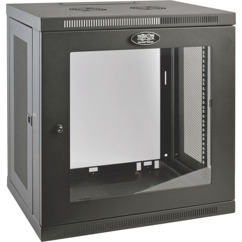 Tripp Lite 12U Wall Mount Rack Enclosure Server Cabinet w- Glass Front Door
