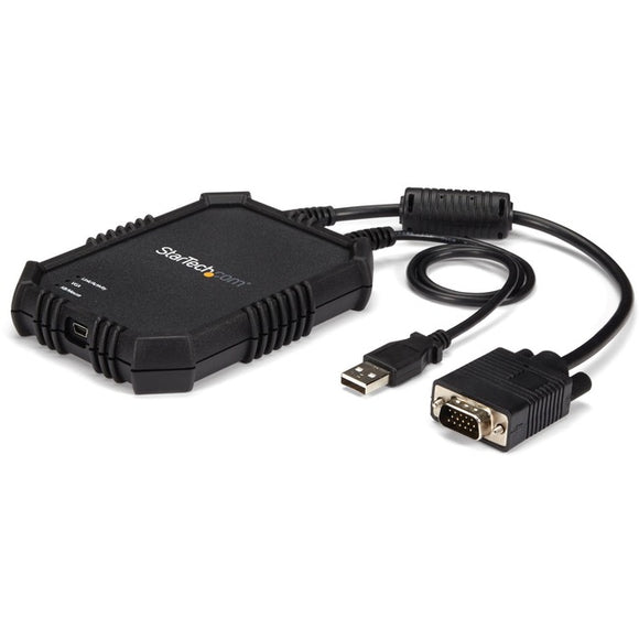 StarTech.com Laptop to Server KVM Console - Rugged USB Crash Cart Adapter with File Transfer and Video Capture - SystemsDirect.com