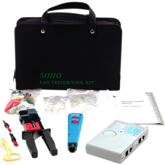 StarTech.com Professional RJ45 Network Installer Tool Kit with Carrying Case - Network Installation Kit - Network tool tester kit - SystemsDirect.com