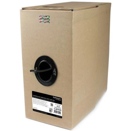 StarTech.com Cat6 Ethernet Cable - Bulk Cat6 Cable - 1000ft Cat6 - Solid - CMR-Rated Network Cable - Black Cat 6 Cable - Box of Cat6 Cable - SystemsDirect.com