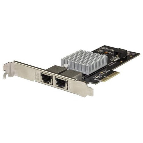 StarTech.com Dual Port Network Card - 2-port PCI Express 10GBase-T - NBASE-T Ethernet Network Interface Card - 5 speed NIC Card - Intel X550 - SystemsDirect.com