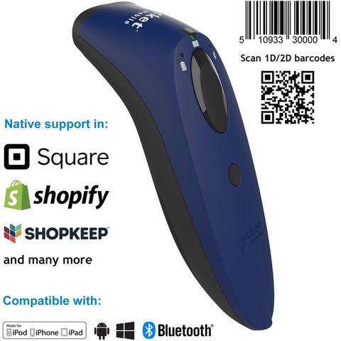 SocketScan® S740, 1D-2D Imager Barcode Scanner, Blue