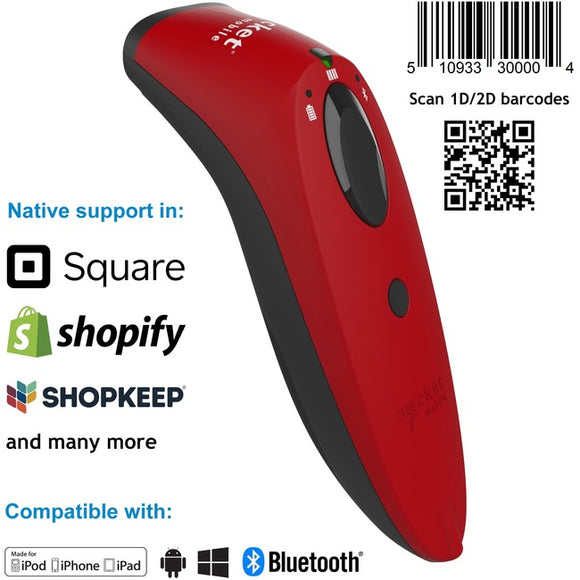 SocketScan® S740, 1D-2D Imager Barcode Scanner, Red