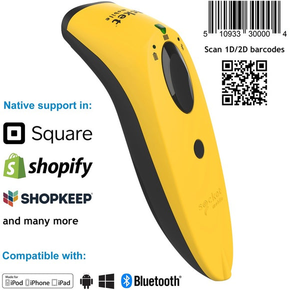 SocketScan® S740, 1D-2D Imager Barcode Scanner, Yellow