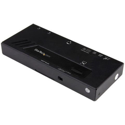 StarTech.com 2-Port HDMI Automatic Video Switch - 4K 2x1 HDMI Switch with Fast Switching, Auto-Sensing and Serial Control - SystemsDirect.com