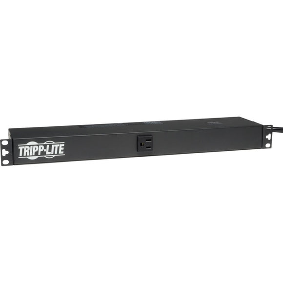 Tripp Lite PDU Single Phase Basic 120V Outlets 13 5-15R 5-15P 15ft cord 1U RM - SystemsDirect.com