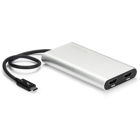 StarTech.com Thunderbolt 3 to Dual HDMI Adapter - Thunderbolt to 2x HDMI Converter - 4K 30Hz - Windows only Compatible