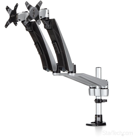 StarTech.com Desk Mount Dual Monitor Arm - Full Motion - Premium Dual Monitor Stand for up to 30" VESA Mount Monitors - Tool-less Assembly - SystemsDirect.com