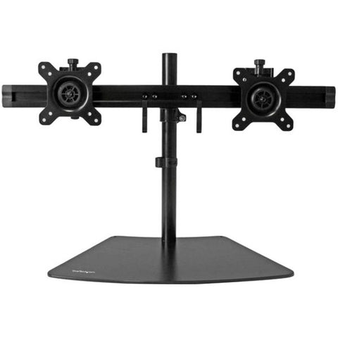 StarTech.com Dual Monitor Stand - Crossbar - Supports Monitors up to 24" - Vesa Mount - Adjustable Computer Monitor Arm - SystemsDirect.com