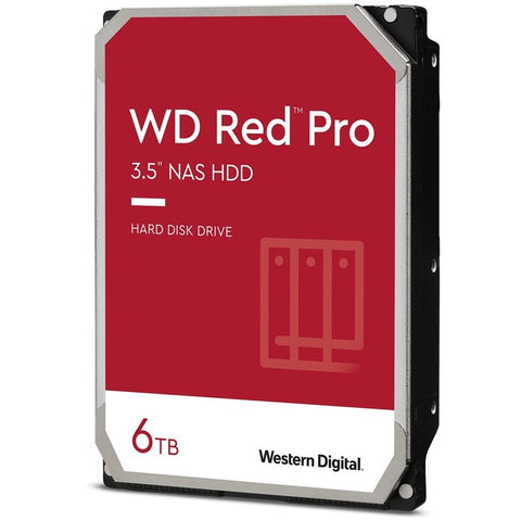 Western Digital Red Pro WD6003FFBX 6 TB Hard Drive - 3.5" Internal - SATA (SATA-600) - Conventional Magnetic Recording (CMR) Method