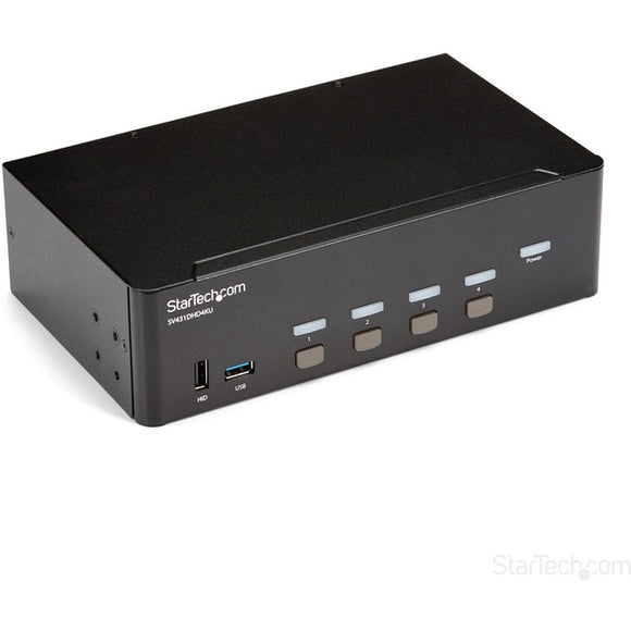 StarTech.com 4 Port HDMI KVM Switch - 4K 30Hz - Dual Display - SystemsDirect.com
