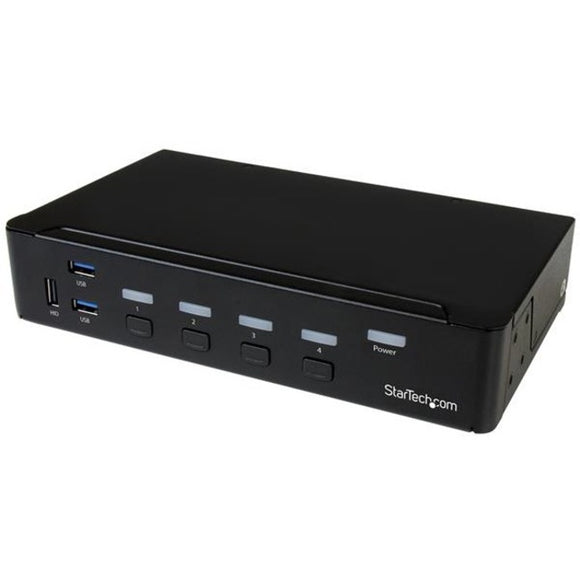 StarTech.com 4-Port HDMI KVM Switch - Built-in USB 3.0 Hub for Peripheral Devices - 1080p - SystemsDirect.com