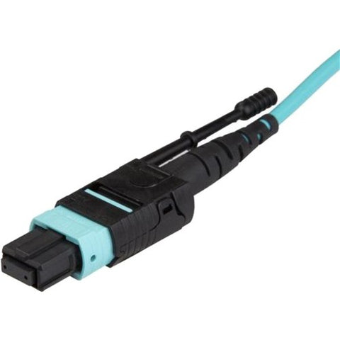 StarTech.com 10m 30 ft MPO - MTP Fiber Optic Cable - Plenum-Rated MTP to MTP Cable - OM3, 40G MPO Cable - Push-Pull-Tab - MPO MTP Cable