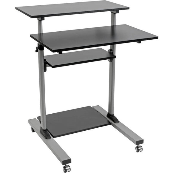 Tripp Lite Rolling Standing Desk-Workstation on Wheels, Height Adjustable, Mobile - SystemsDirect.com