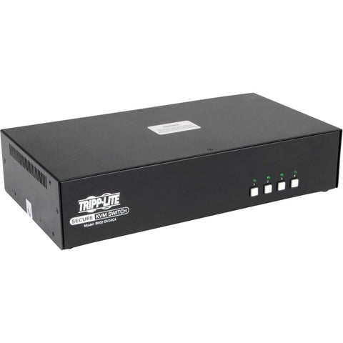 Tripp Lite Secure KVM Switch 4-Port Dual Monitor DVI + Audio NIAP PP3.0 CAC