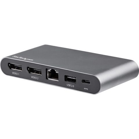 StarTech.com USB C Dock - 4K Dual Monitor DisplayPort Docking Station - 100W Power Delivery Passthrough, GbE, 2x USB-A - Multiport Adapter - SystemsDirect.com