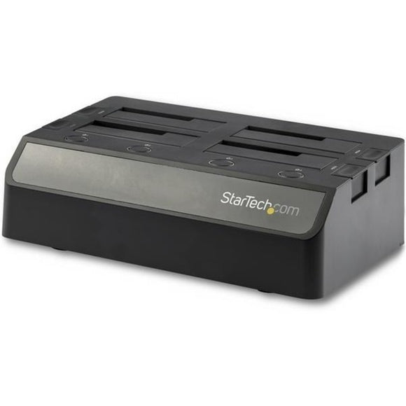 StarTech.com 4 Bay SATA HDD Docking Station - For 2.5 - 3.5in SSD - HDDs - USB 3.1 (10Gbps) - USB-C - USB-A - Hard Drive Docking Station