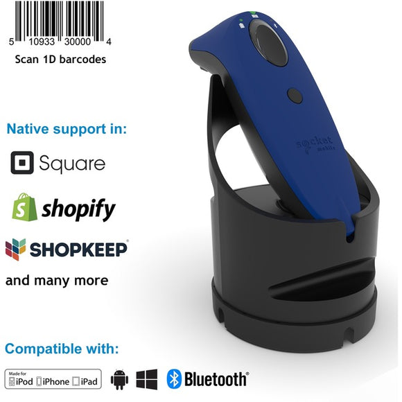 Socket Mobile SocketScan® S700, Linear Barcode Scanner, Blue & Black Charging Dock