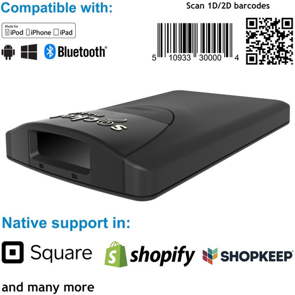 Socket Mobile SocketScan® S840, Universal Barcode Scanner, Black - SystemsDirect.com