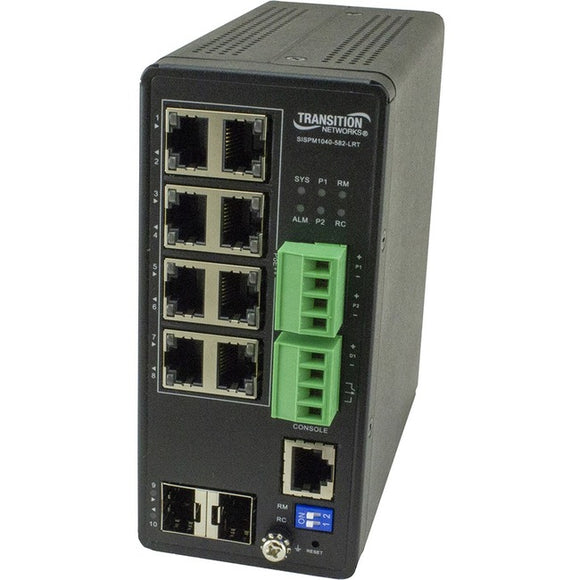Transition Networks Managed Hardened Gigabit Ethernet PoE++ Switch - SystemsDirect.com