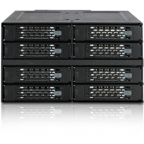 Icy Dock ToughArmor MB508SP-B Drive Enclosure for 5.25" - Mini-SAS HD Host Interface Internal - Black - SystemsDirect.com